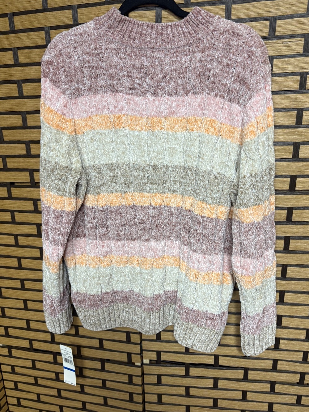 Alfred Dunner stripe chenille sweater size xl